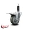 Service Caster 3.5'' Gray Poly Swivel 1'' Expanding Stem Caster Total Lock Brake SCC-EXTTL20S3514-PPUB-1 - alternate 2